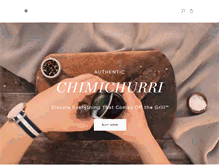 Tablet Screenshot of chimichurrisauce.com
